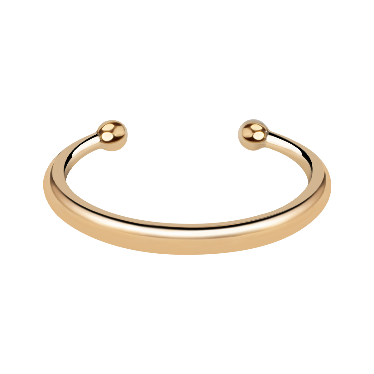 BRANSOLETKA BANGLE OTWARTA ŻÓŁTE PVD ŚREDNICA 57 MM