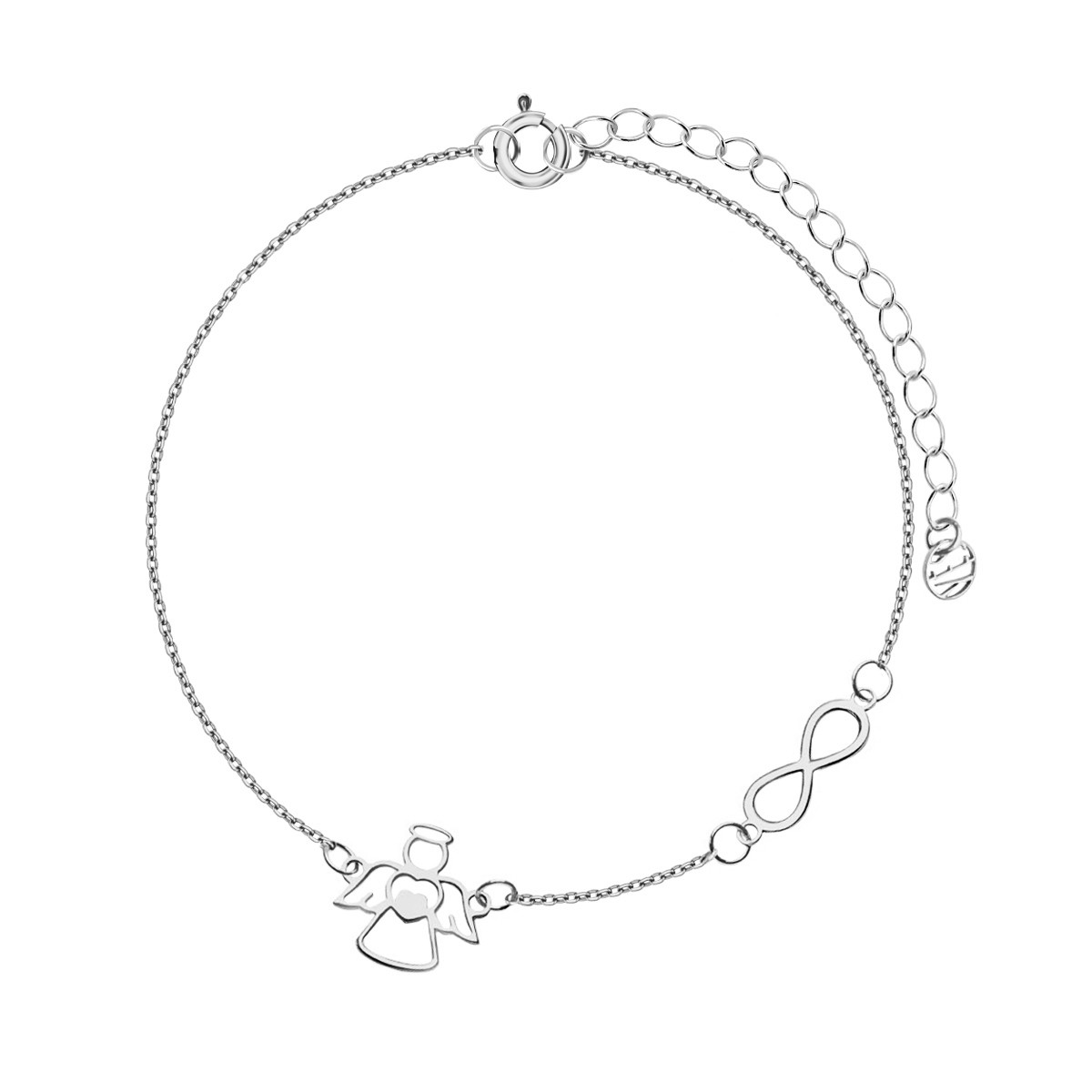 Silver bracelet - angel