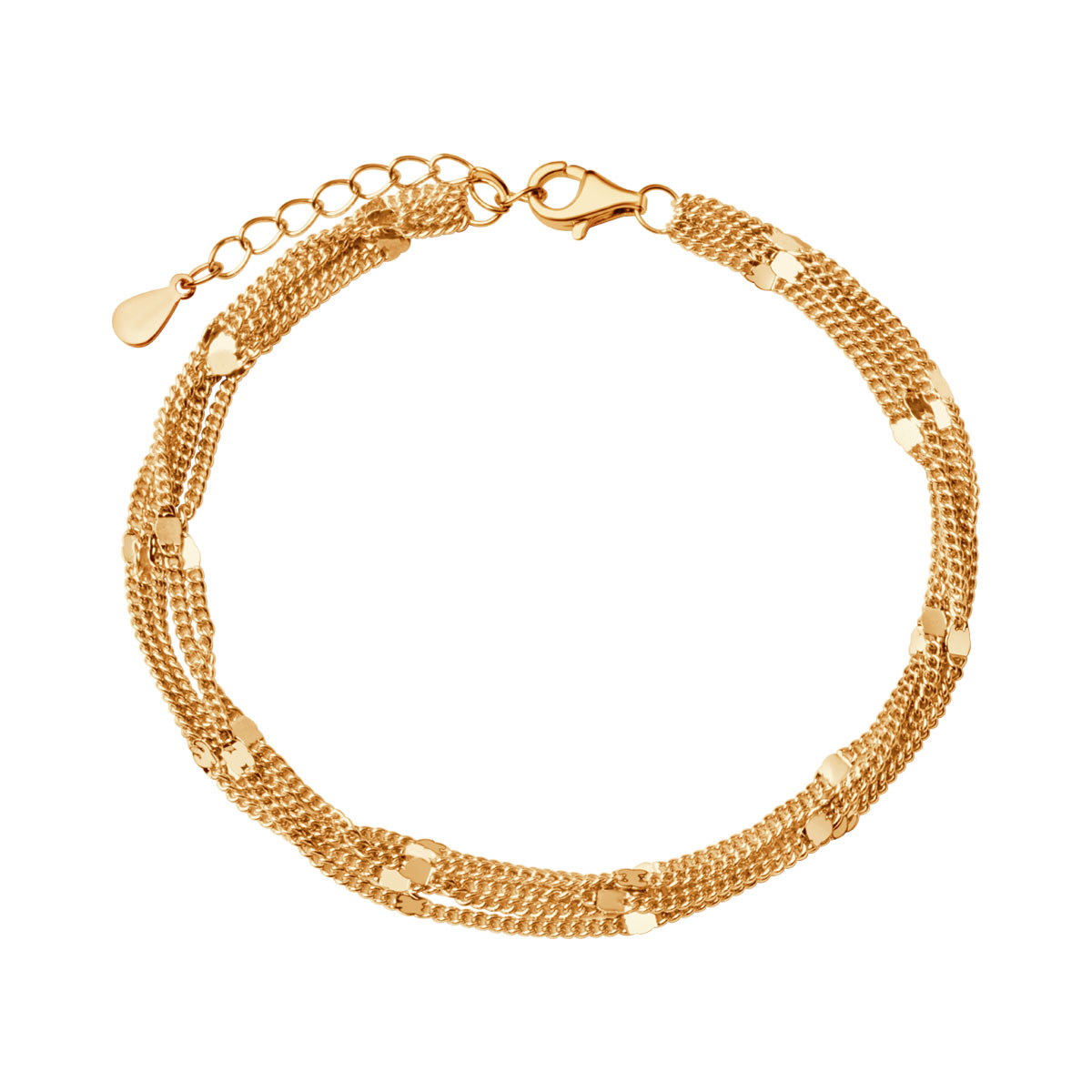 BRANSOLETKA ZŁOC 16+3 CM