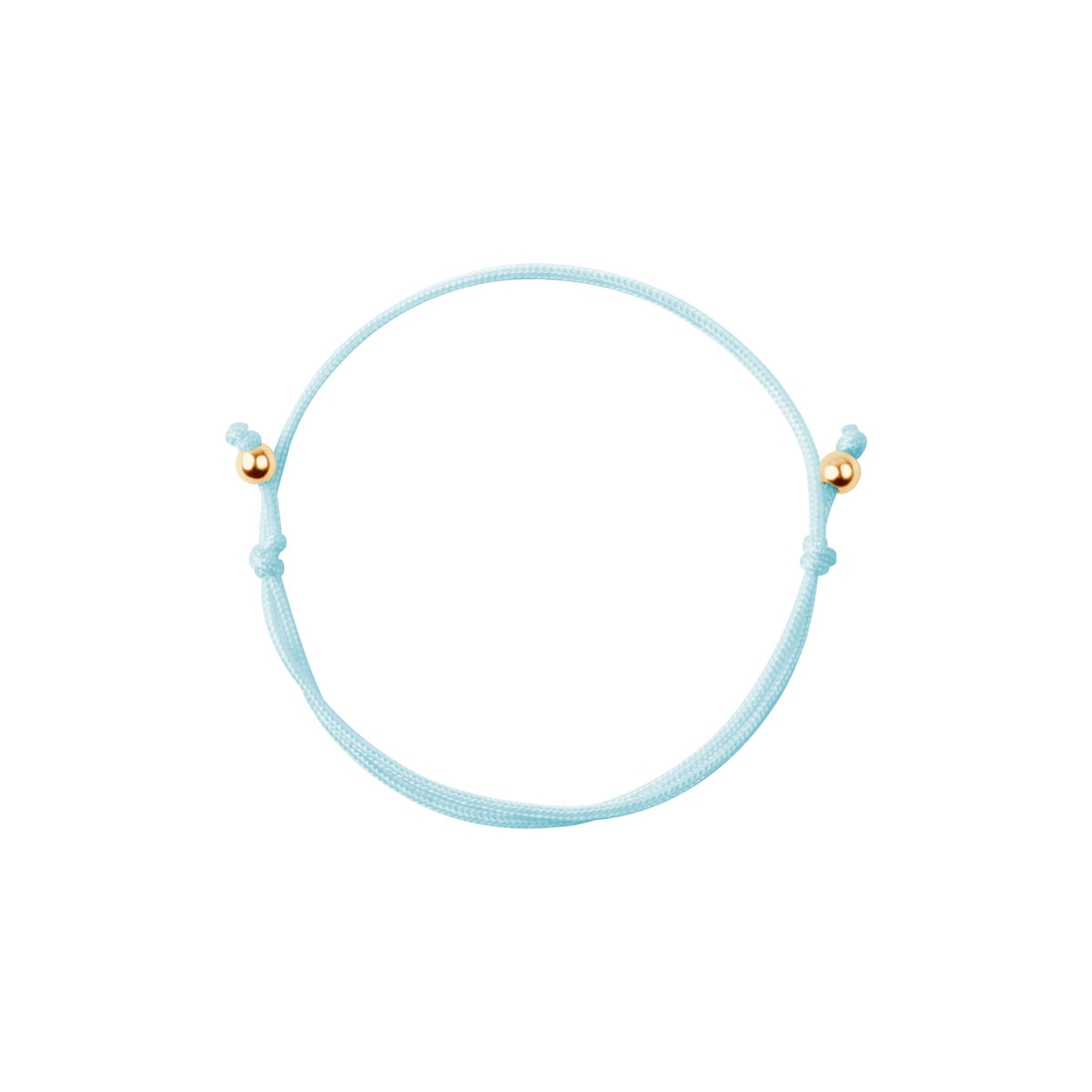 BRANSOLETKA SZNUREK BŁĘKITNY ZŁOC DŁUGOŚĆ MIN. 13 CM MAX. 26 CM