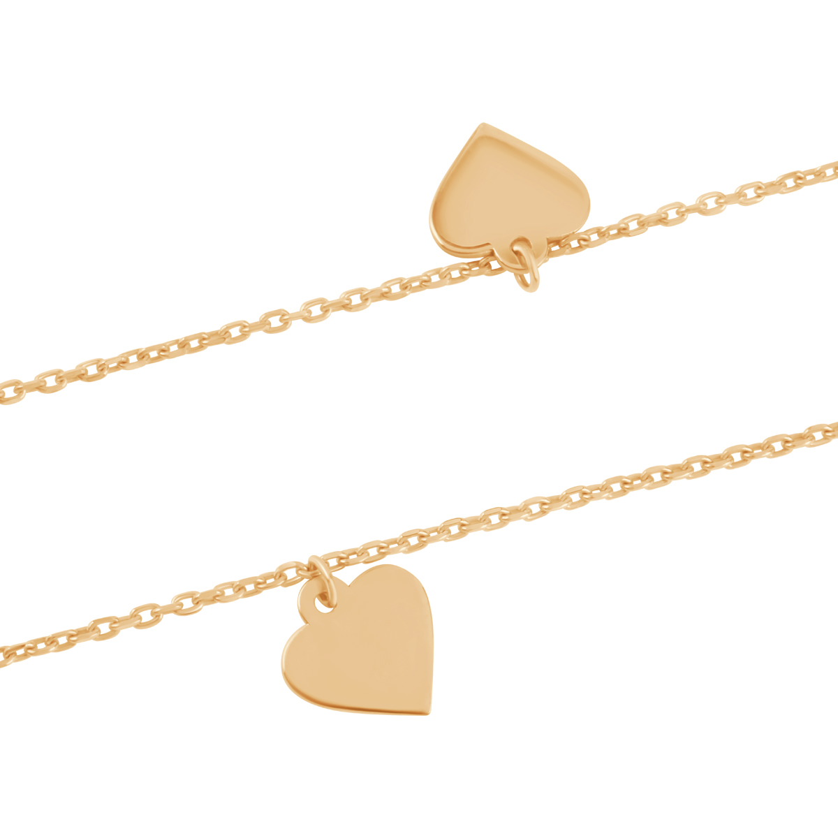 Gold bracelet for the leg