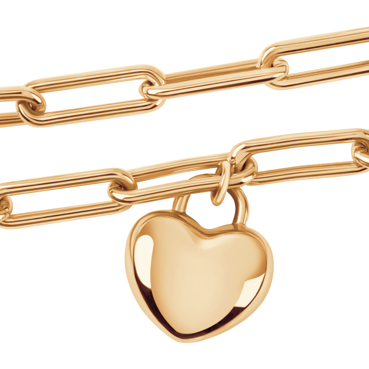 Zlatý náramok - srdiečka - BeLoved