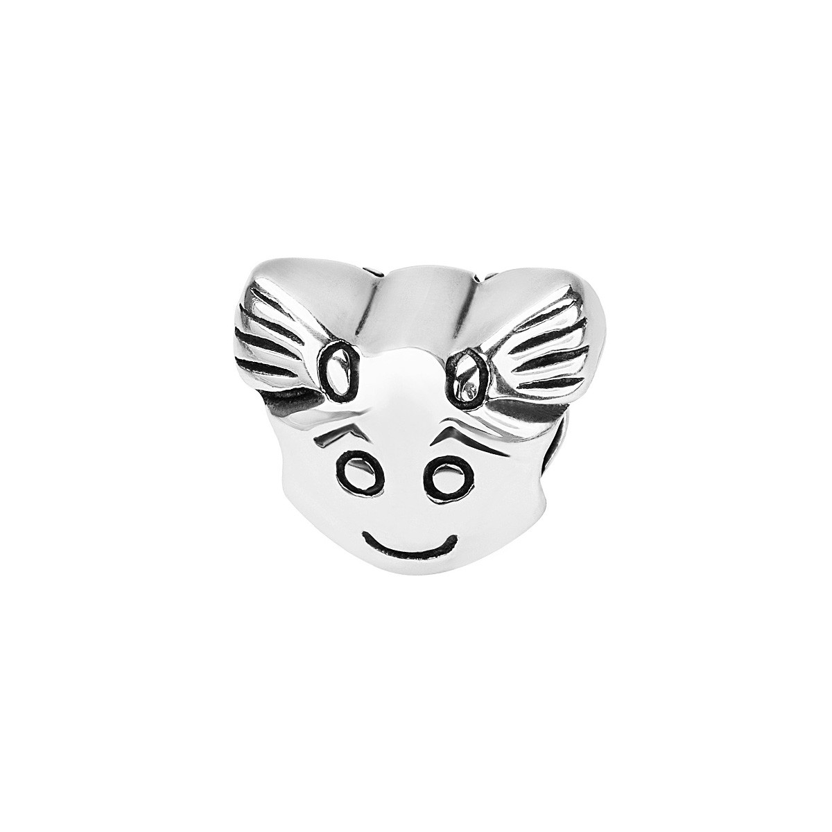 Silver beads - girl - Dots