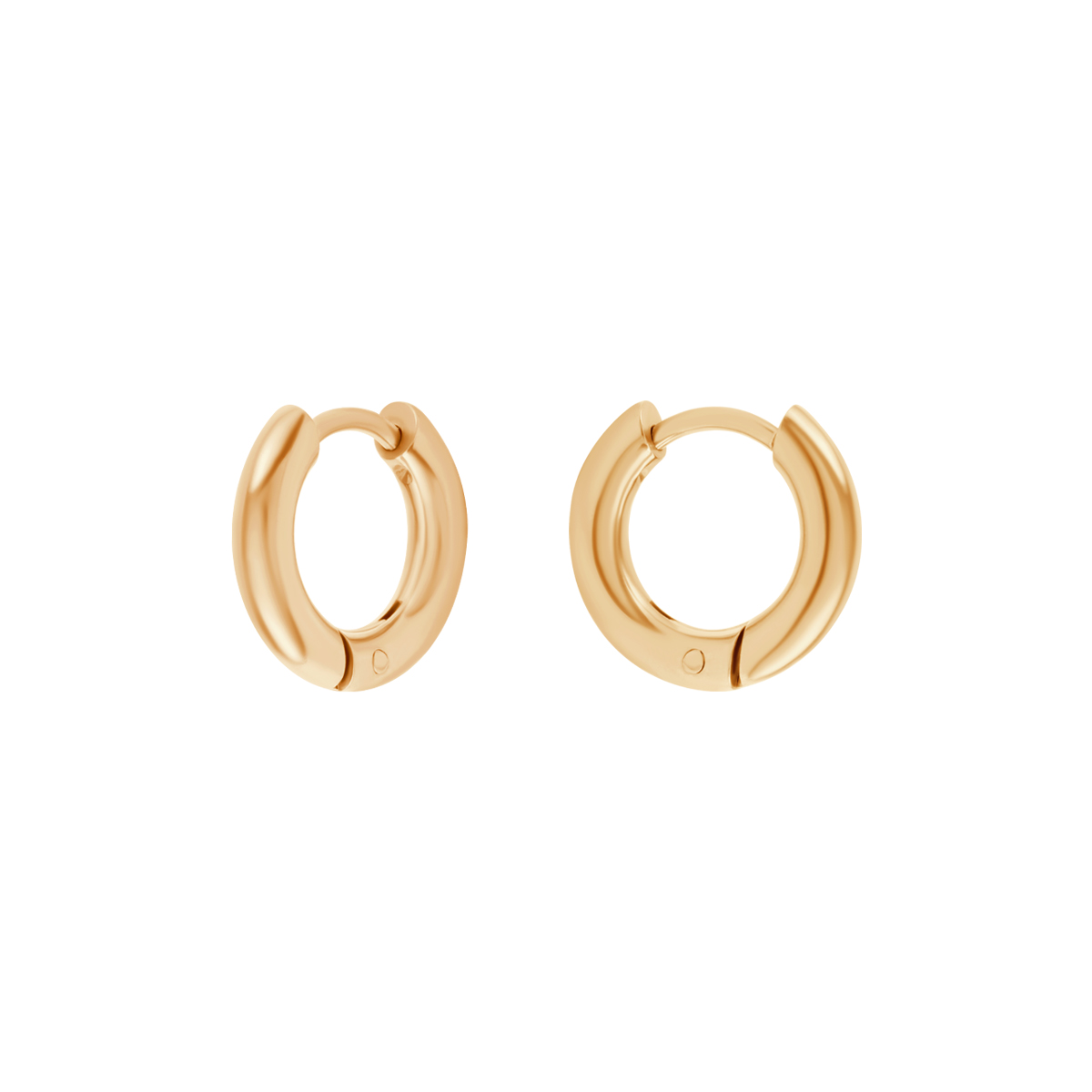 KOLCZYKI ŻÓŁTE PVD FI 8 MM