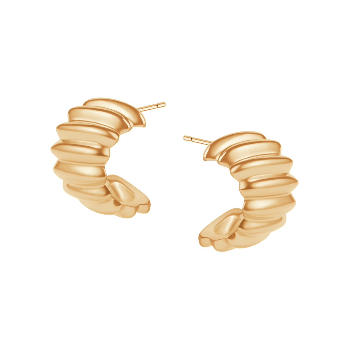 KOLCZYKI ŻÓŁTE PVD