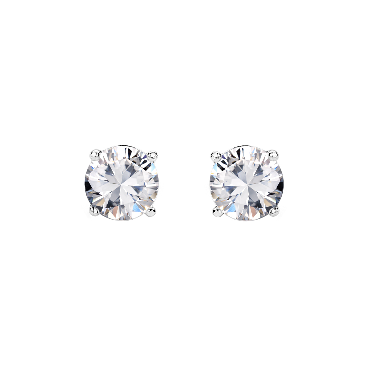 Kolczyki srebrne z cyrkoniami