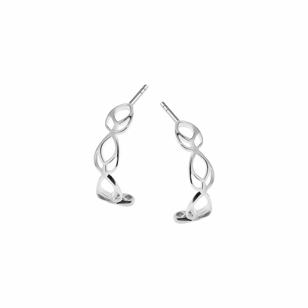 Silver earrings - Pavoni