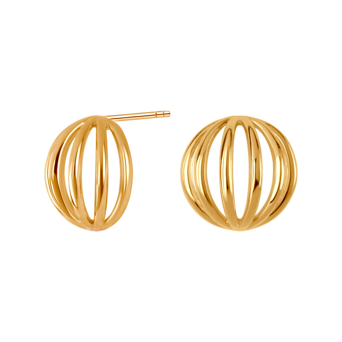 Gold-plated silver earrings - Simple