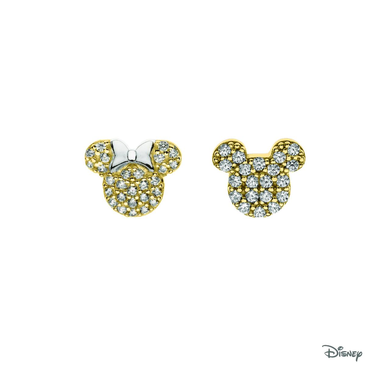 KOLCZYKI SREBRO DISNEY MICKEY I MINNIE CYRK BEZB