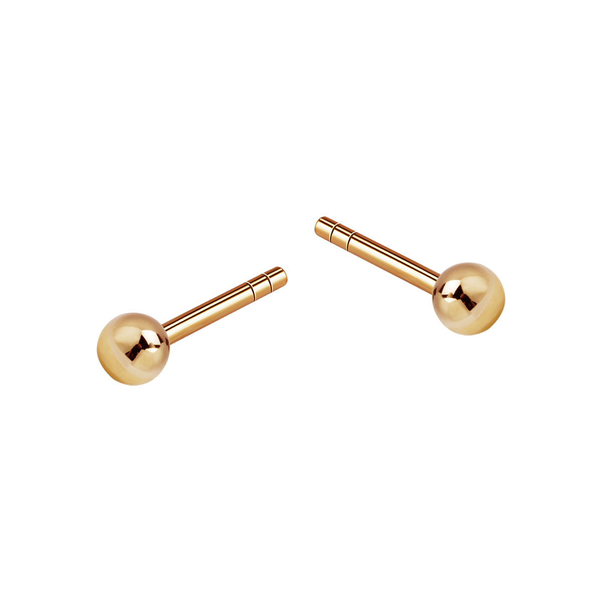Kolczyki złote - kulki