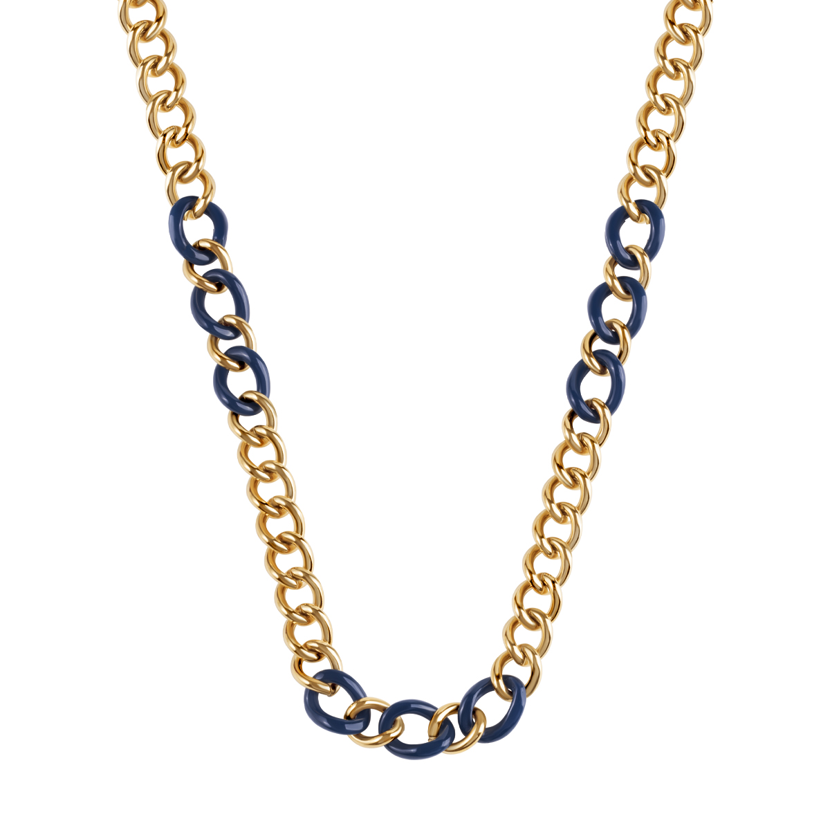 NASZYJNIK ZÓŁTE PVD 40+5CM