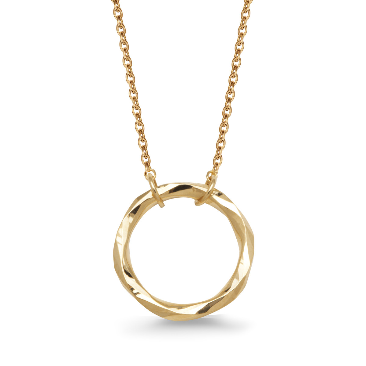 Necklace gold - circle - La Prima Shine