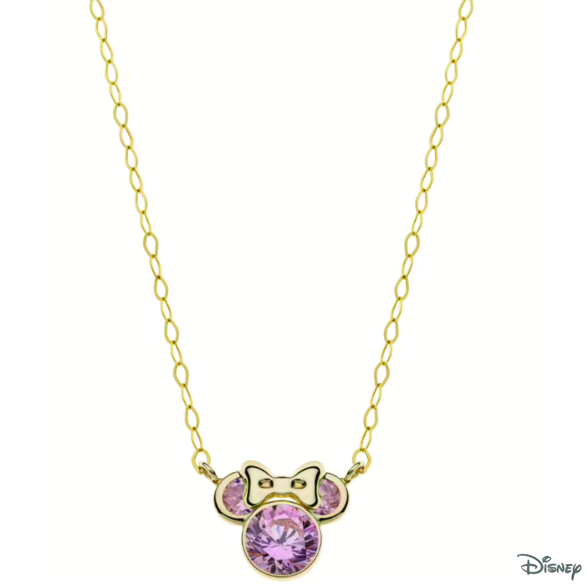 NASZYJNIK ZŁOTO DISNEY MINNIE CYRK RÓŻ 40 CM