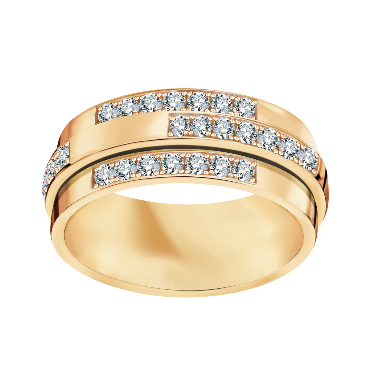 Zlatý prsteň s diamantmi