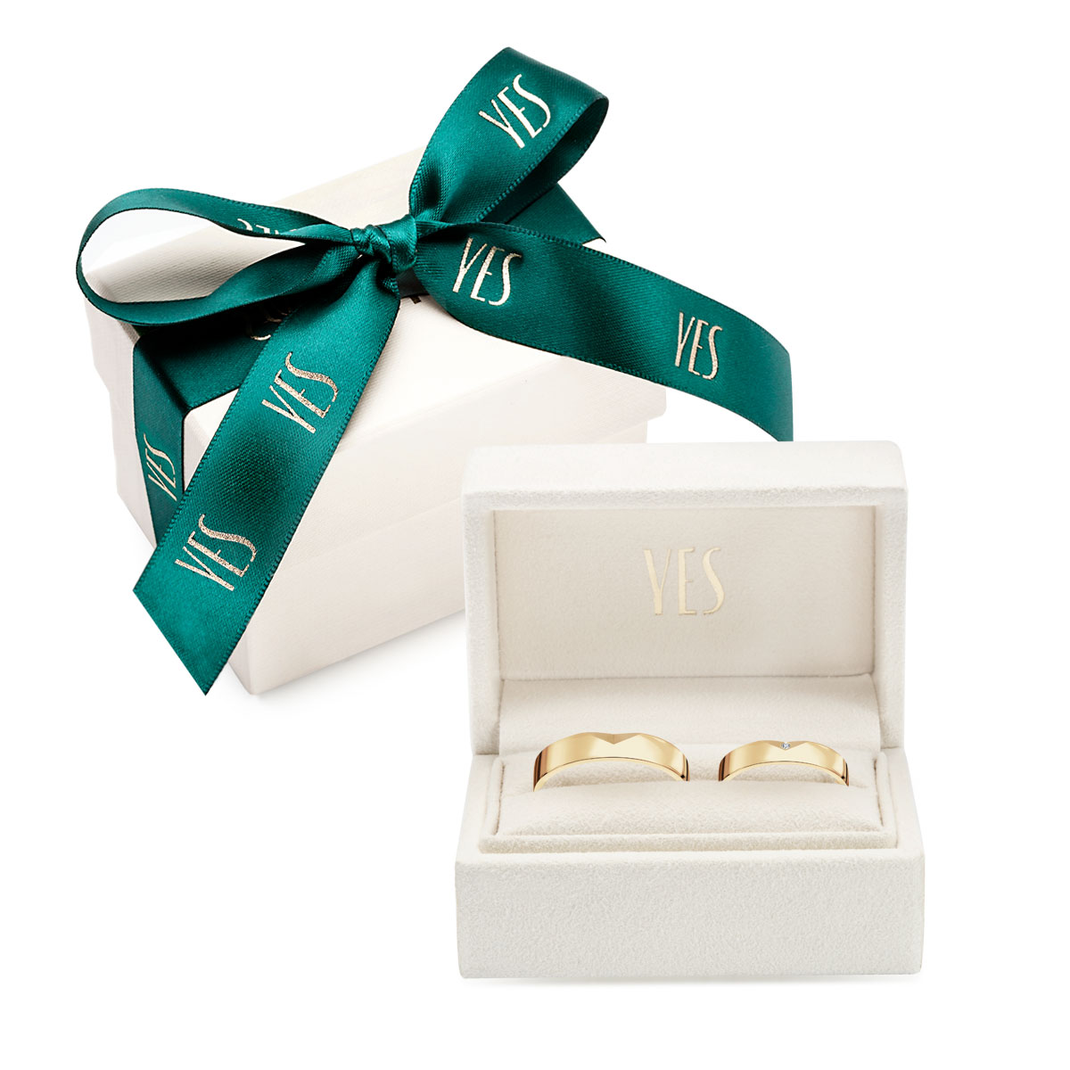 Zlatý prsten se zirkony 