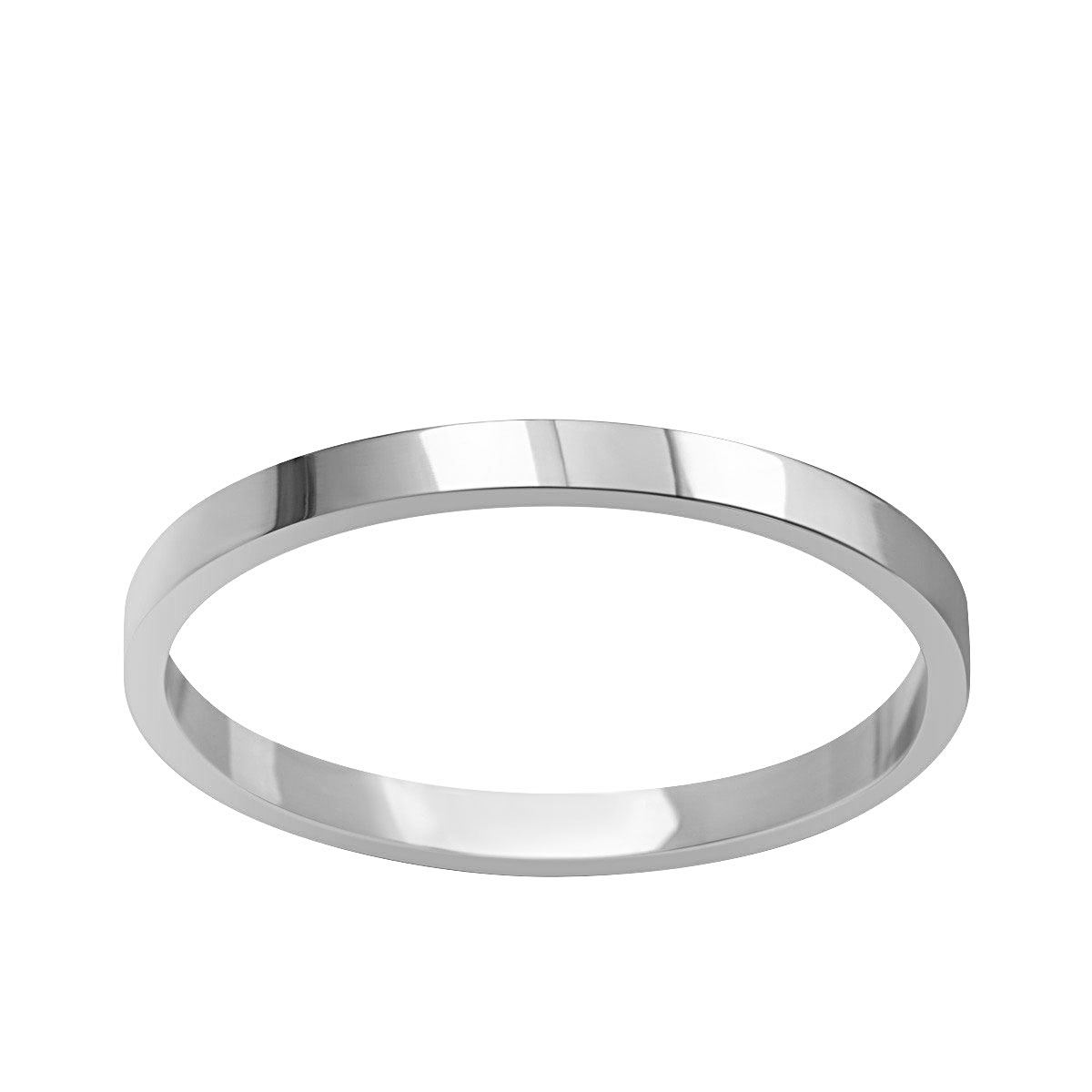 Biely zlatý snubný prsteň