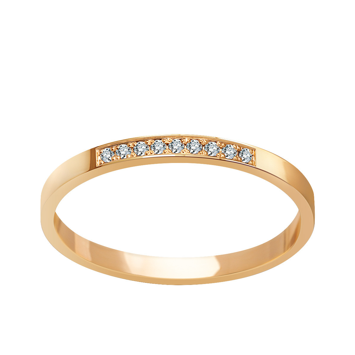 Zlatý prsteň s diamantmi