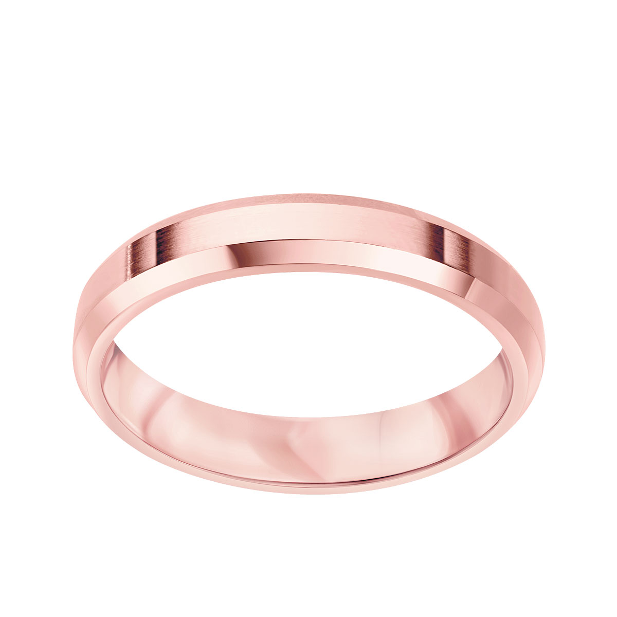 Snubní prsten z růžového zlata 