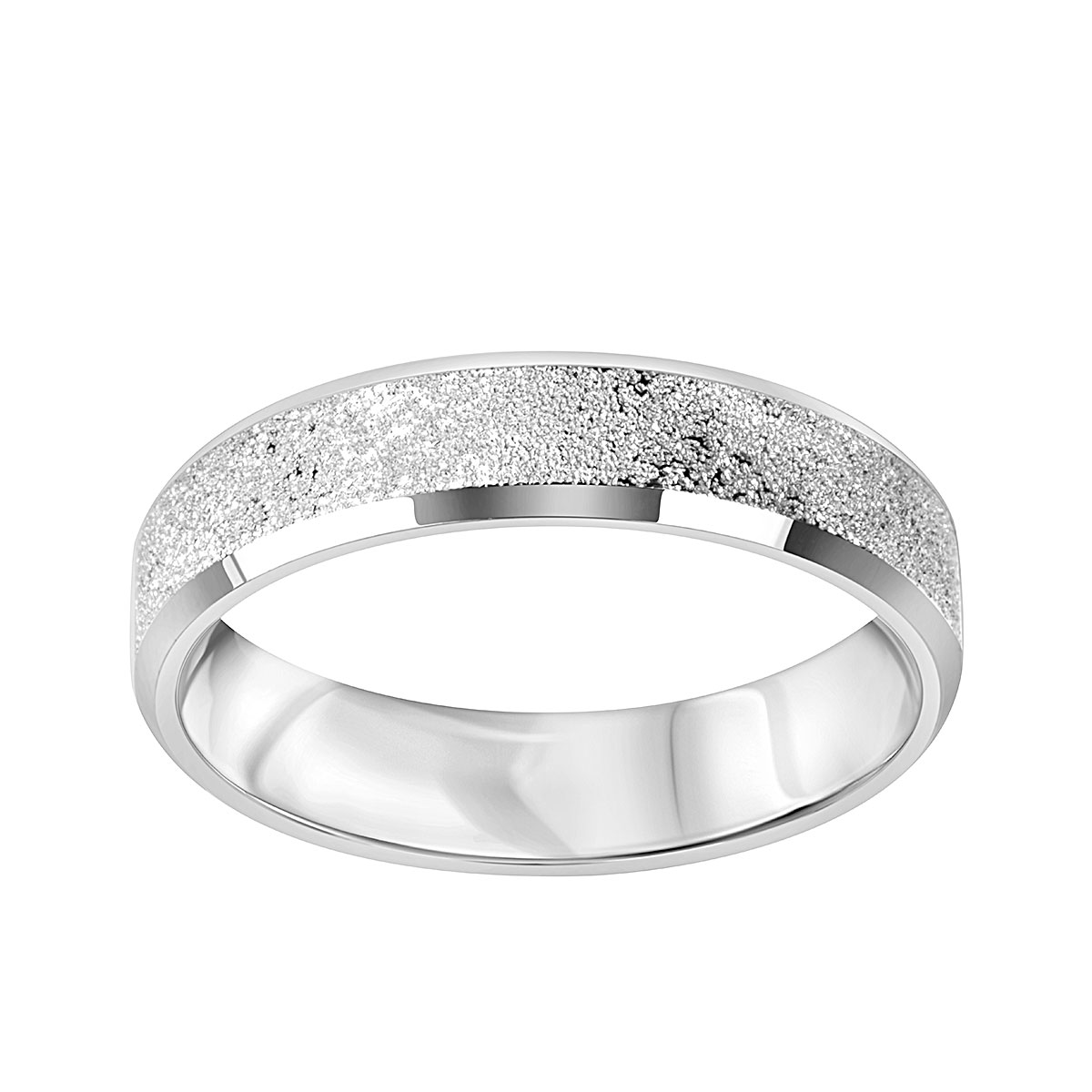 Snubní prsten z bílého zlata