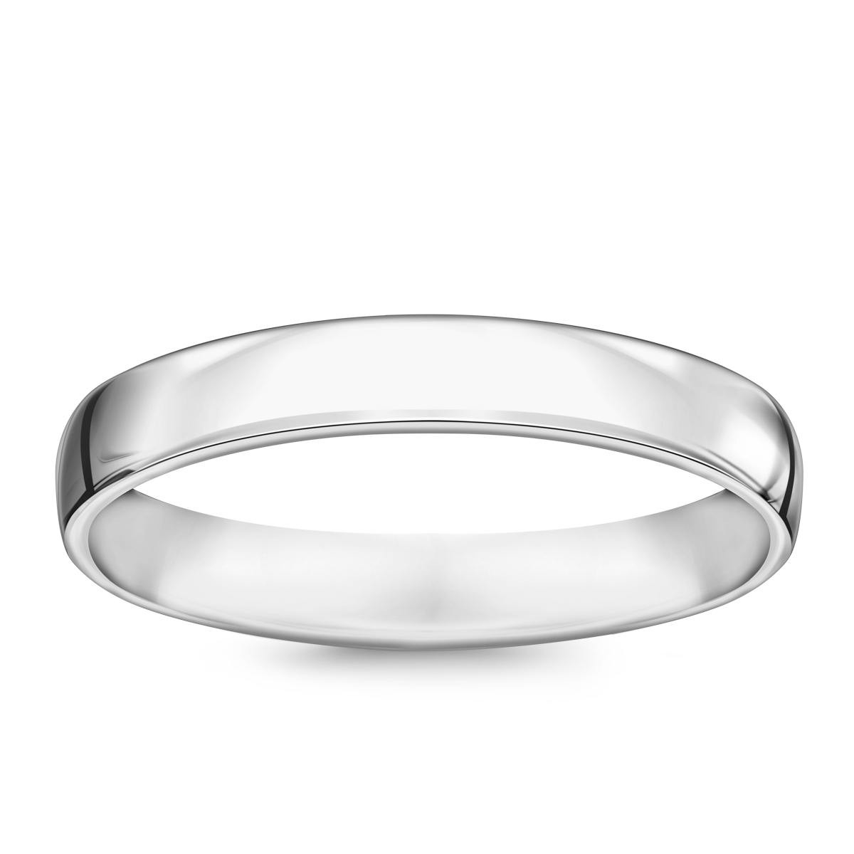 Snubní prsten z bílého zlata - Forever