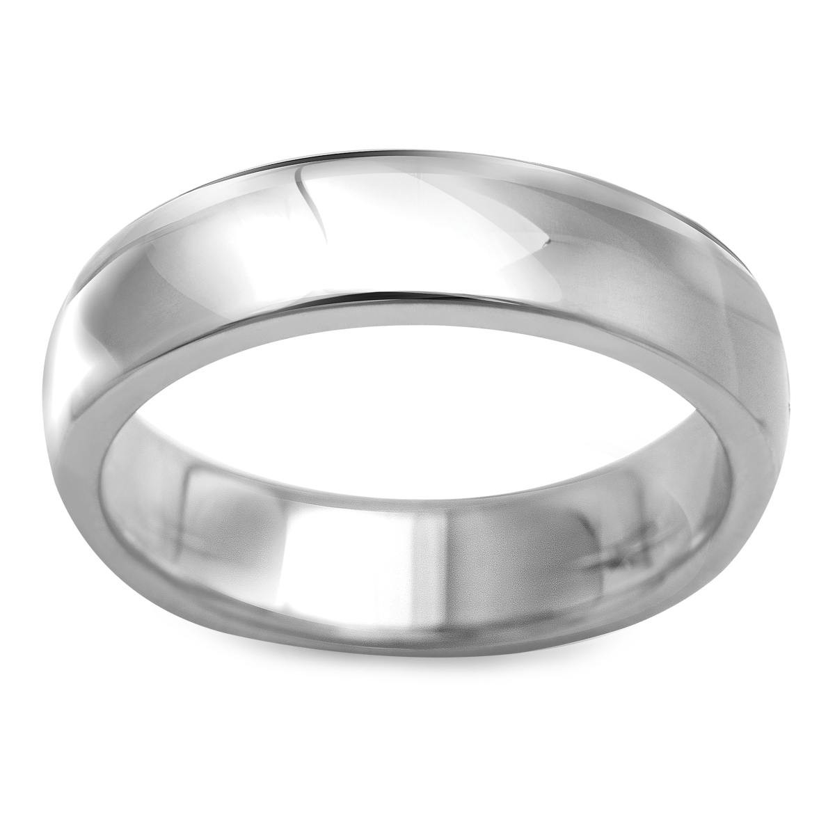 Snubní prsten z bílého zlata