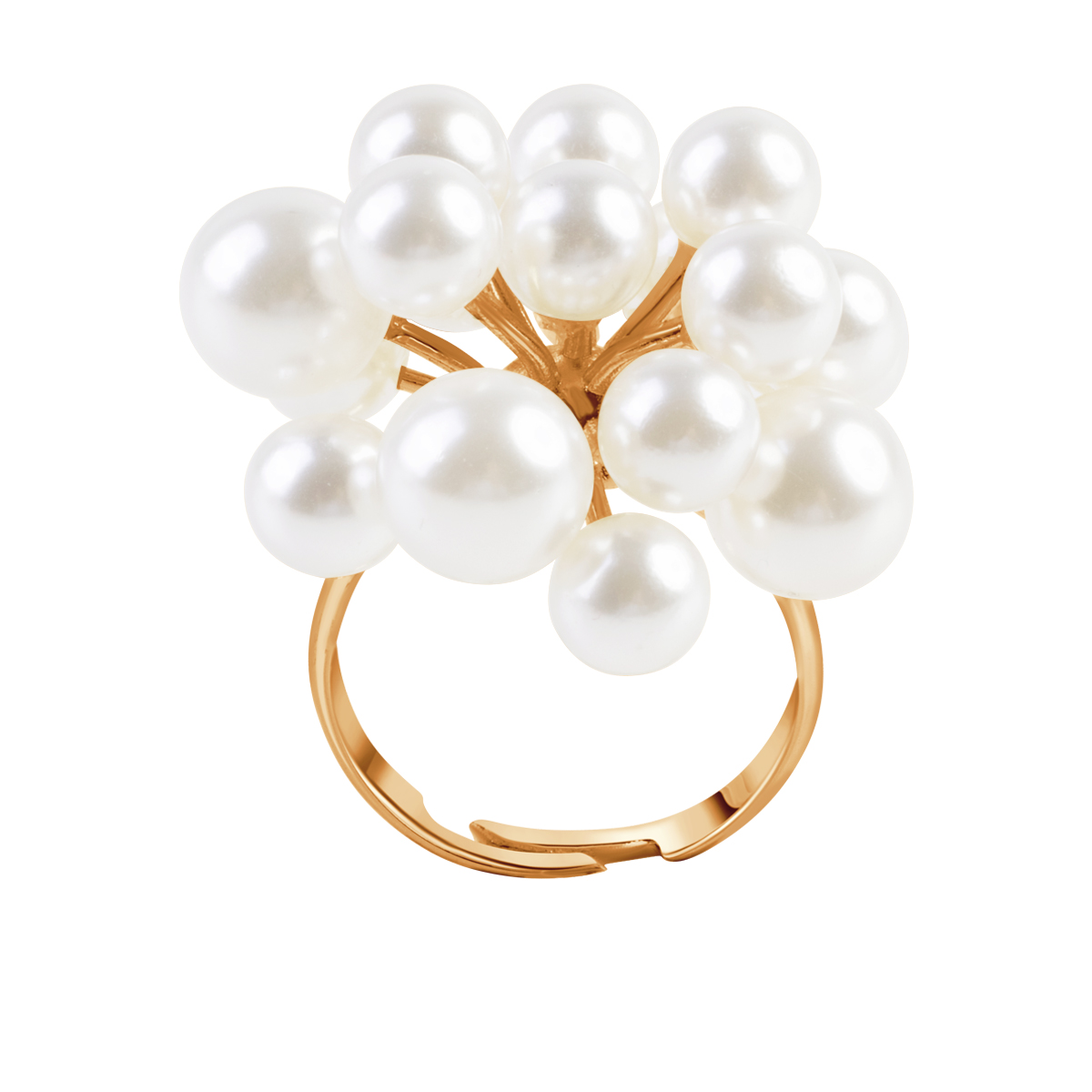 PIERŚCIONEK ZŁOC IMITACJA PEREŁ