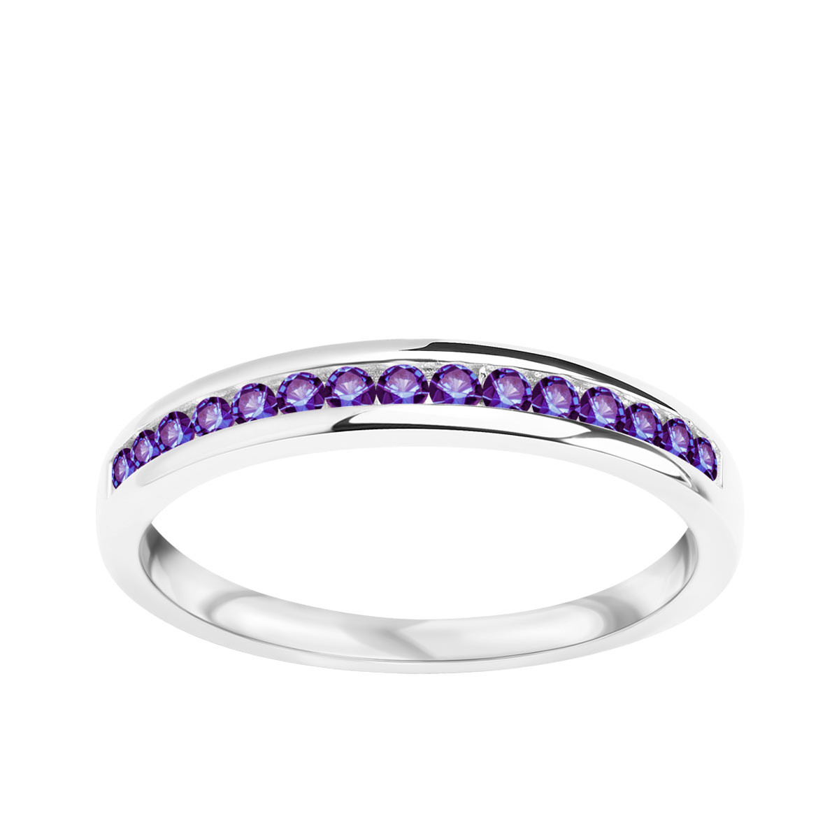 Strieborný prsteň so zirkónmi - YES Rings