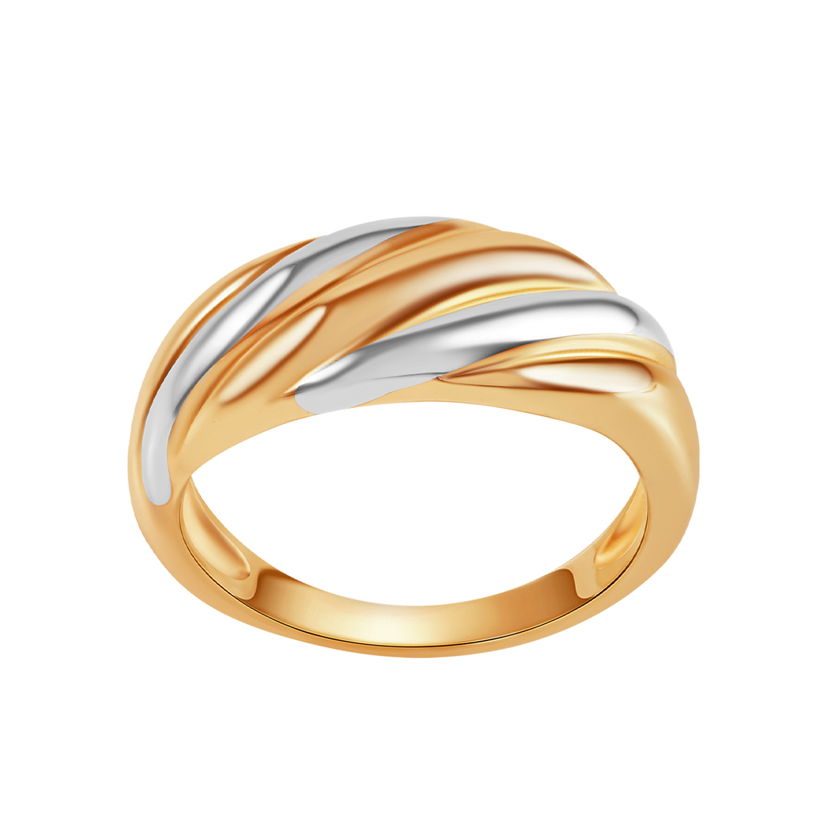 PIERŚCIONEK SREBRNY-DWA KOLORY WYKOŃCZENIA