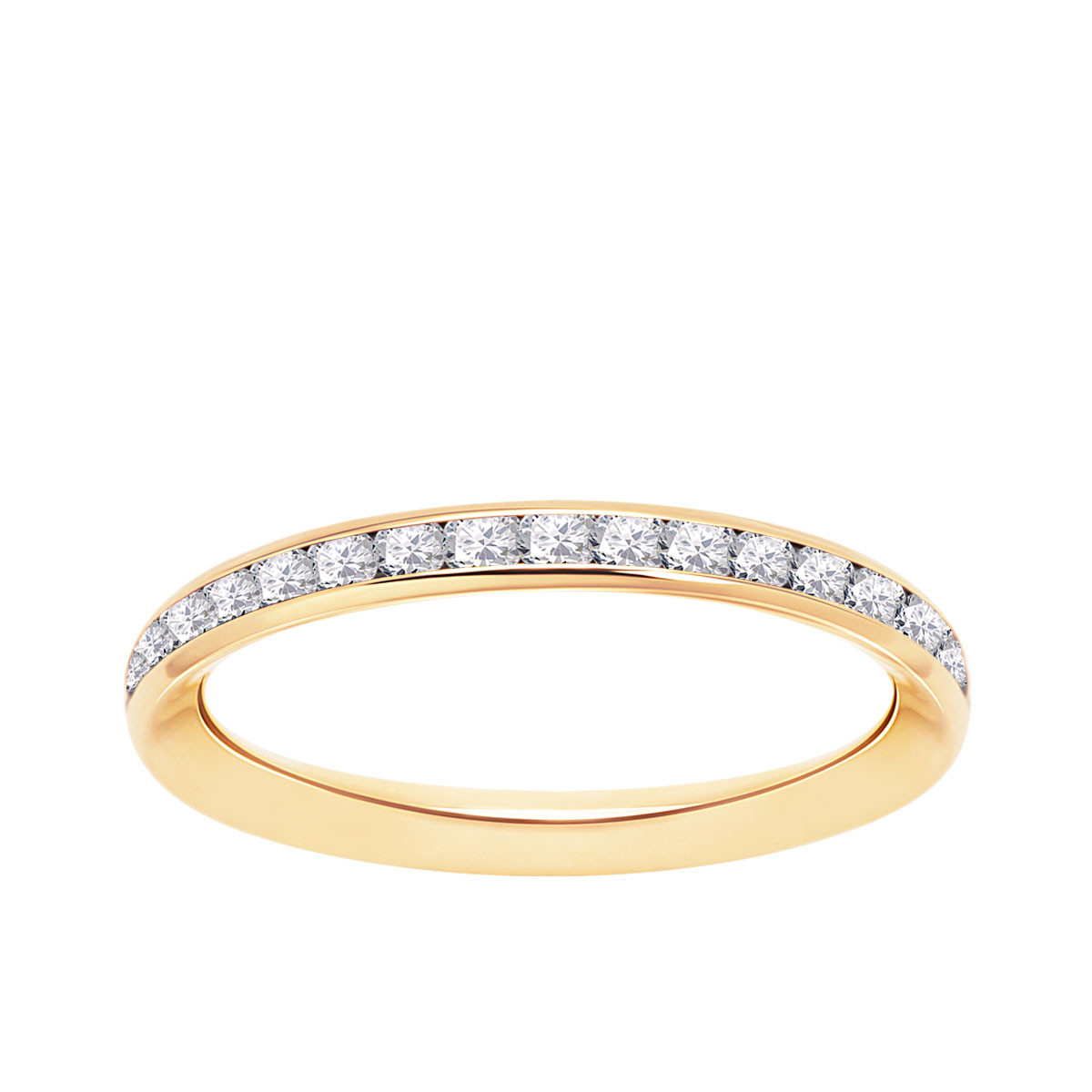 Gold ring with zirconias - YES Rings