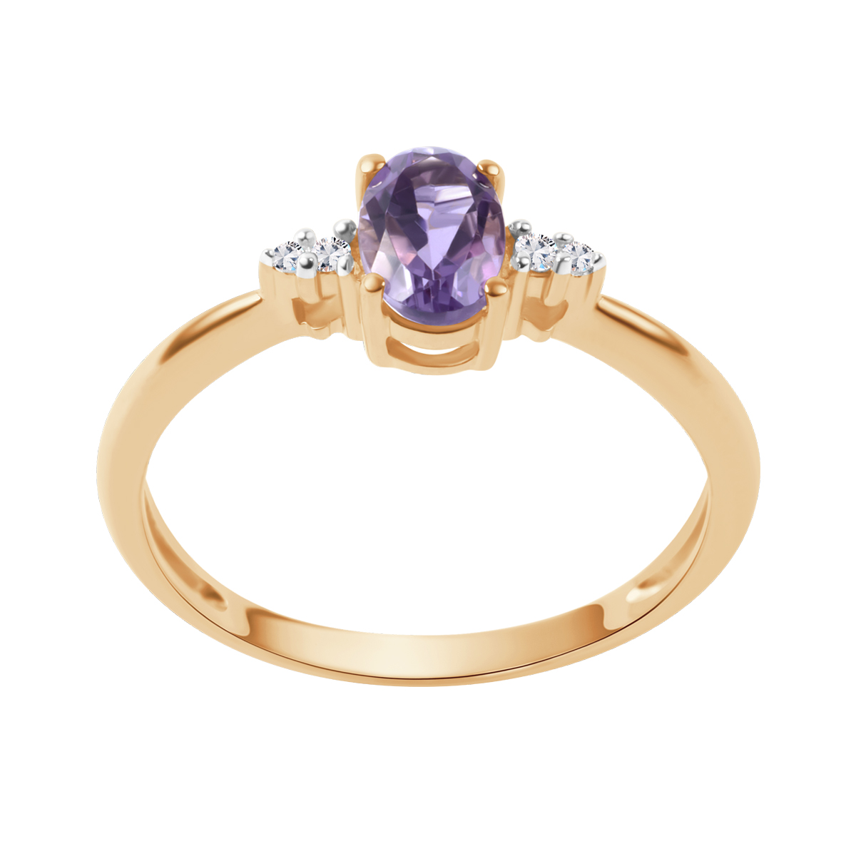 DIAM.OŚM.0,04CT-4SZT (H/P1-P2) AMETYST 0,42CT-1SZT