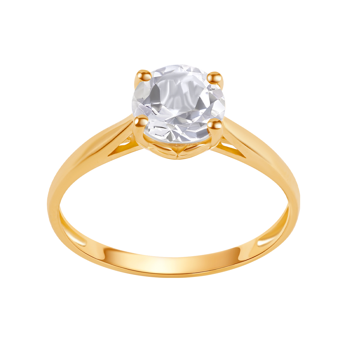 Zlatý prsteň s topazom - denné svetlo