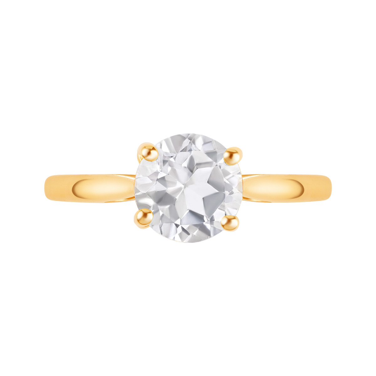 Zlatý prsteň s topazom - denné svetlo