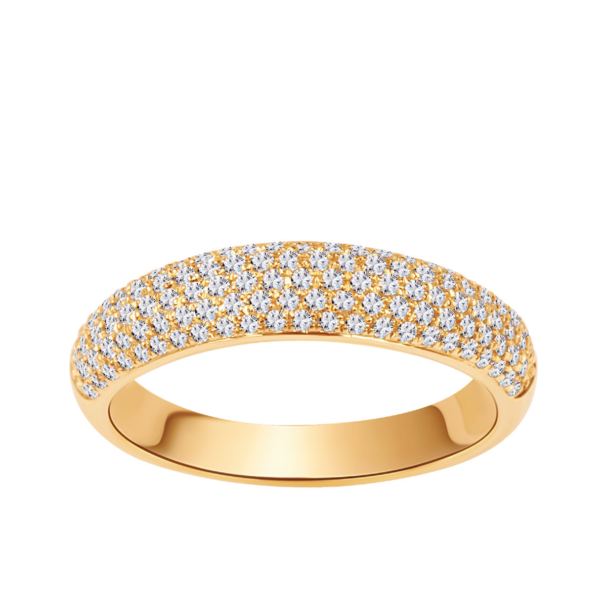 Gold ring with diamonds