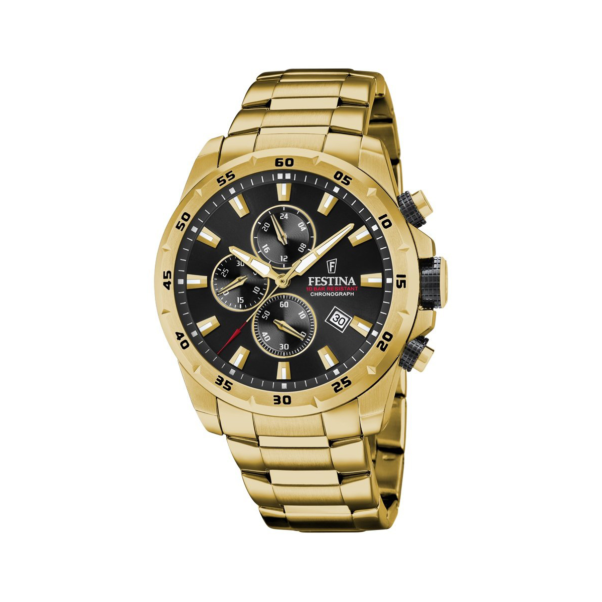 ZEGAREK FESTINA TIMELESS CHRONOGRAPH ZŁO/CZAR 45MM