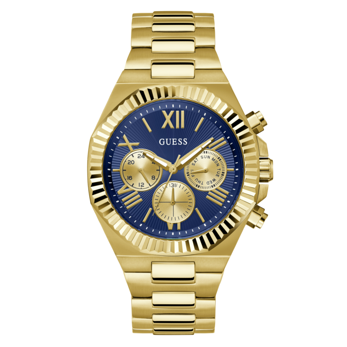 ZEGAREK GUESS EQUITY ZŁOTO/NIEB
