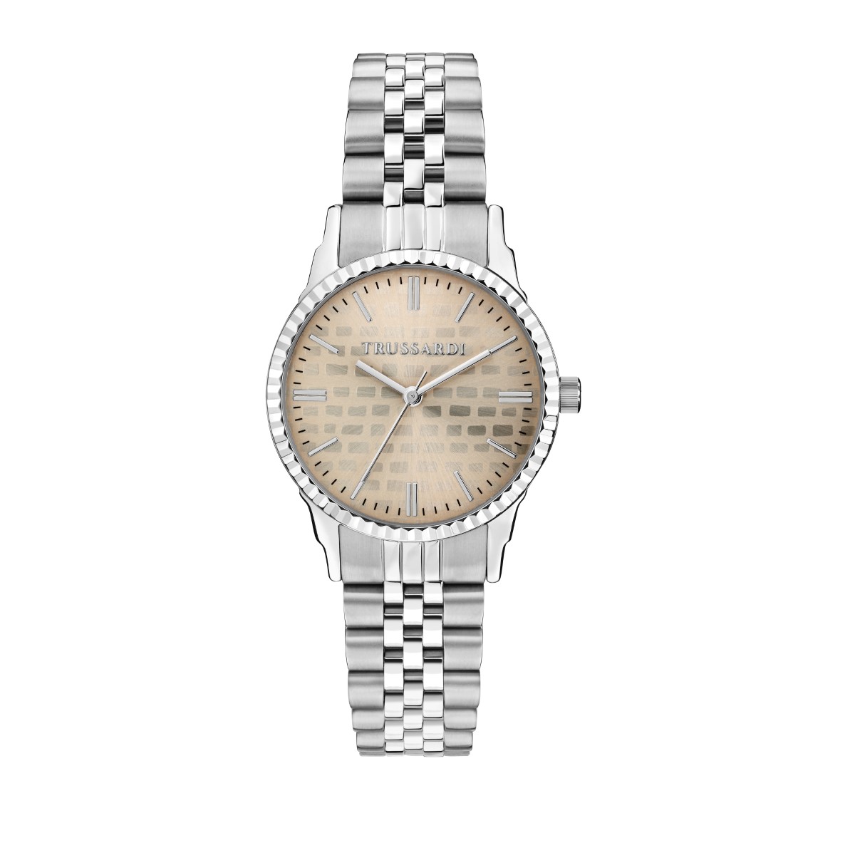 ZEGAREK TRUSSARDI T-BENT 32MM 3H CHAMPAGNE DIAL SS BR