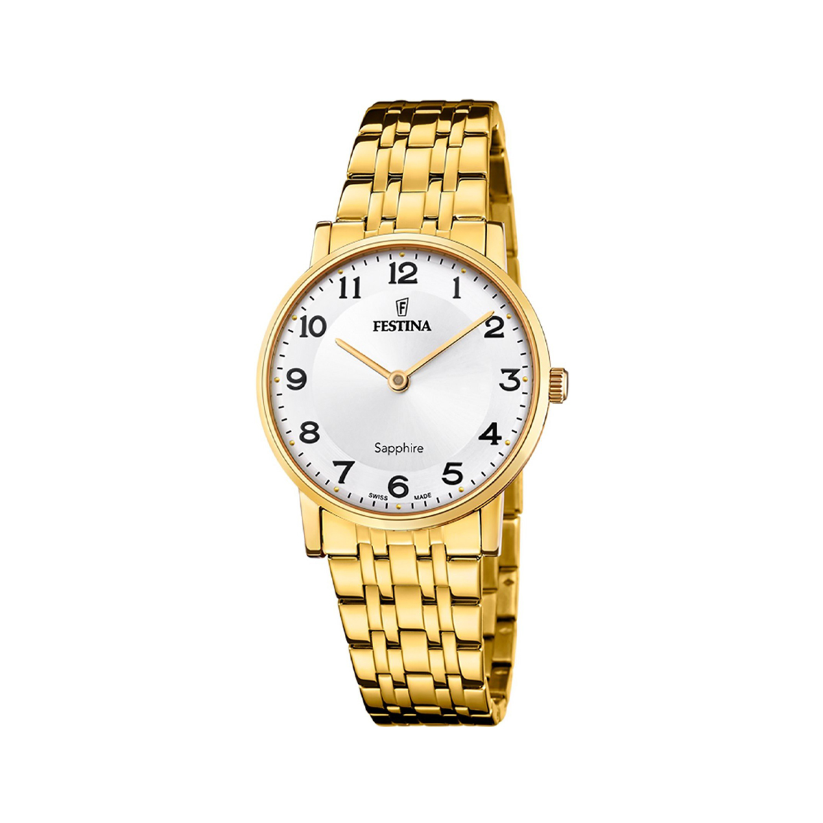 ZEGAREK FESTINA SWISS MADE ZŁOT/SREBRNY 30MM