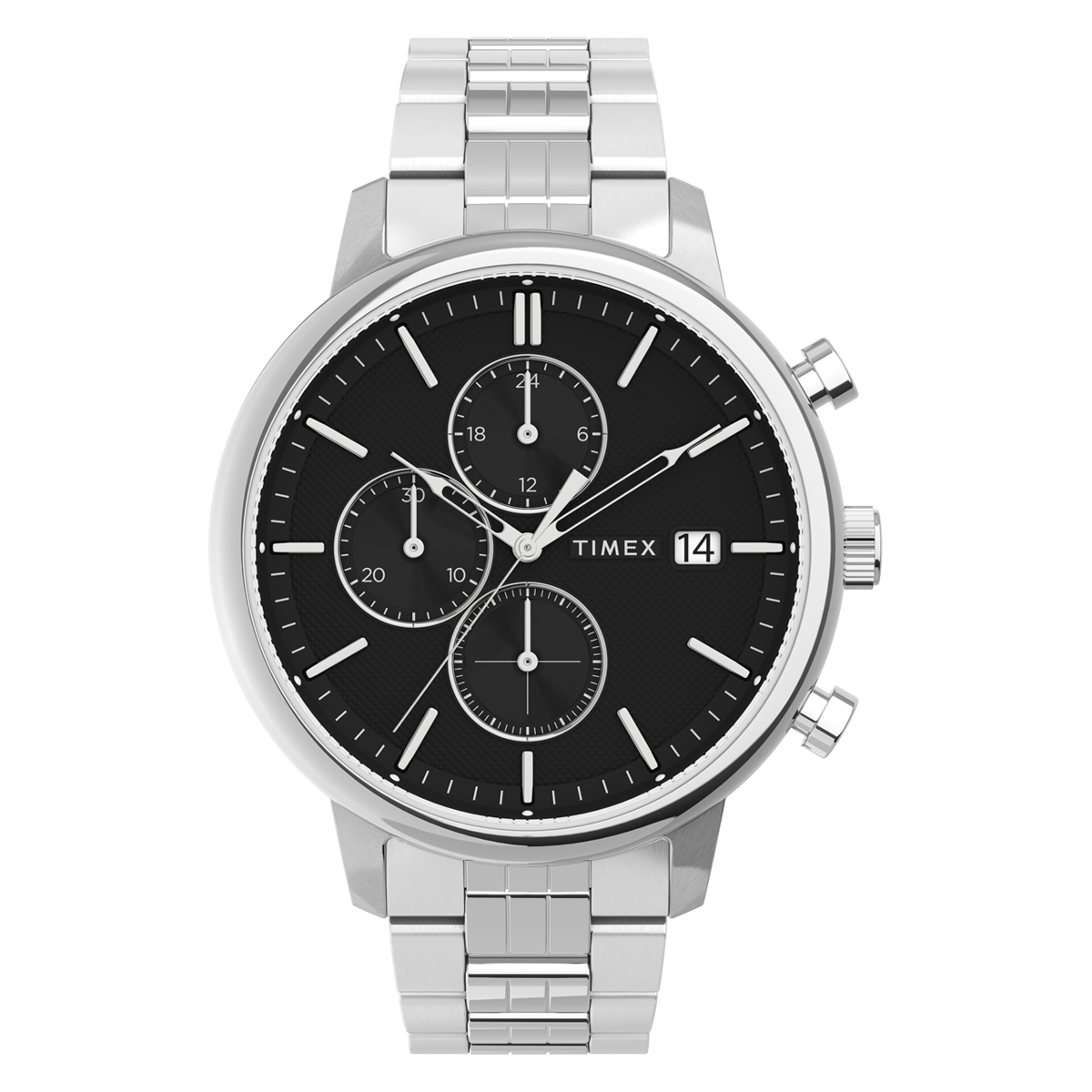 ZEGAREK  TIMEX CHICAGO SREBRNY