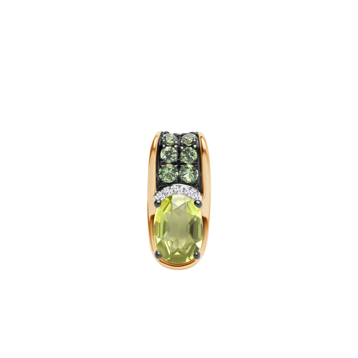 DIAM.0.01CT-5SZT(H-I/SI-P1) PERIDOT 0,72CT-1SZT GRANATY ZIEL. 0.17CT-6SZT