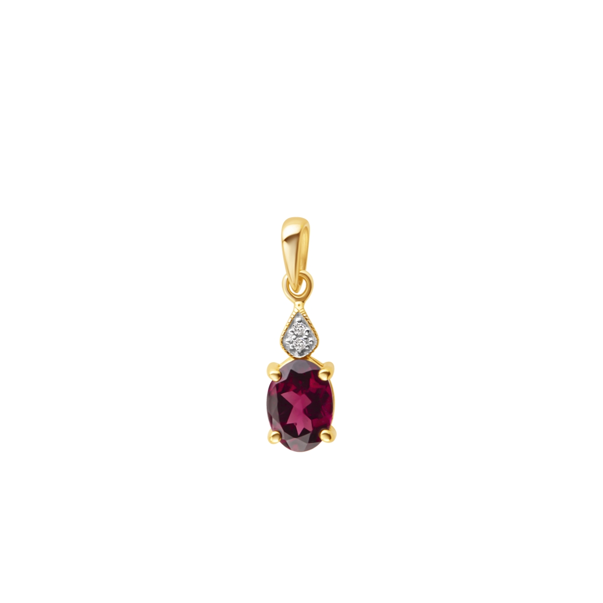 ZAWIESZKA ZŁOTO DIAM.OŚM.0,008CT-2SZT (H/SI2-P1) RODOLIT 0,92CT-1SZT