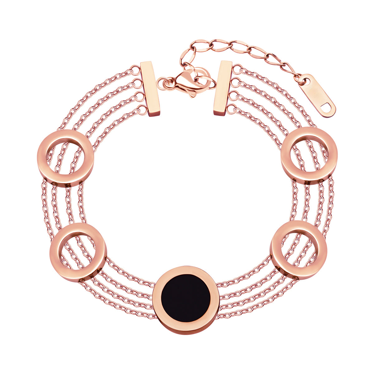 Bransoletka stalowa z żywicą - Moderno