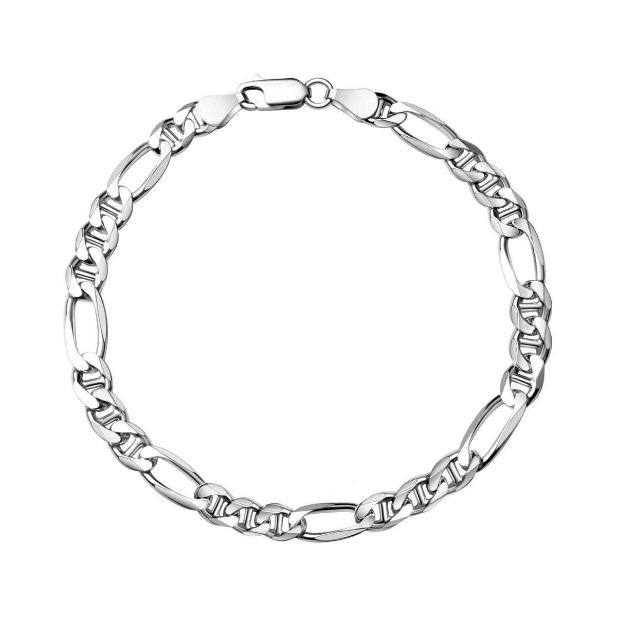 Bransoletka srebrna - figaro