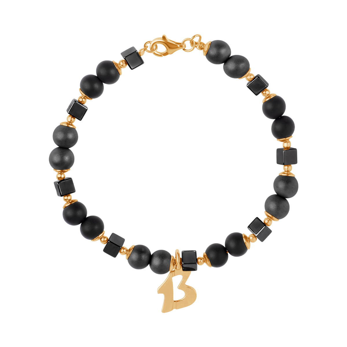 BRANSOLETKA HEMATYT,ONYKS(2,52G)