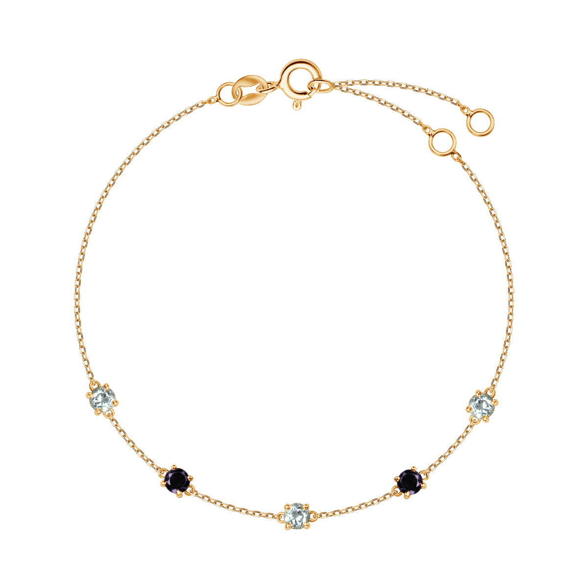 SKY BLUE TOPAZY 0,45CT-3SZT,IOLITY FIOL.0,20CT-2SZT