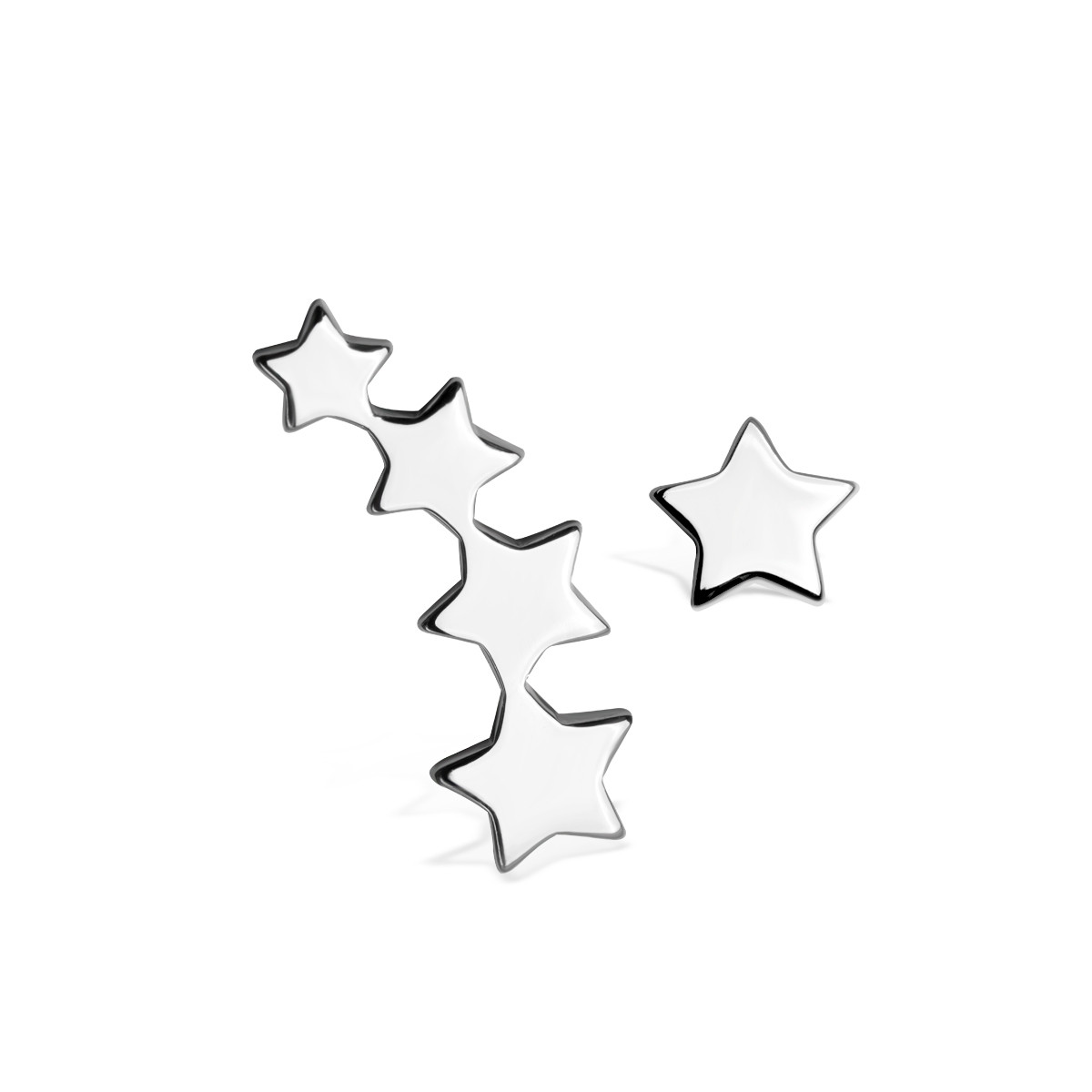 Kolczyki srebrne - Night Sky