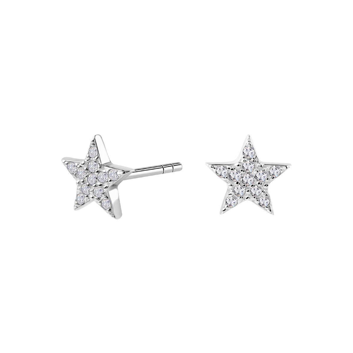 Kolczyki srebrne z cyrkoniami - Night Sky