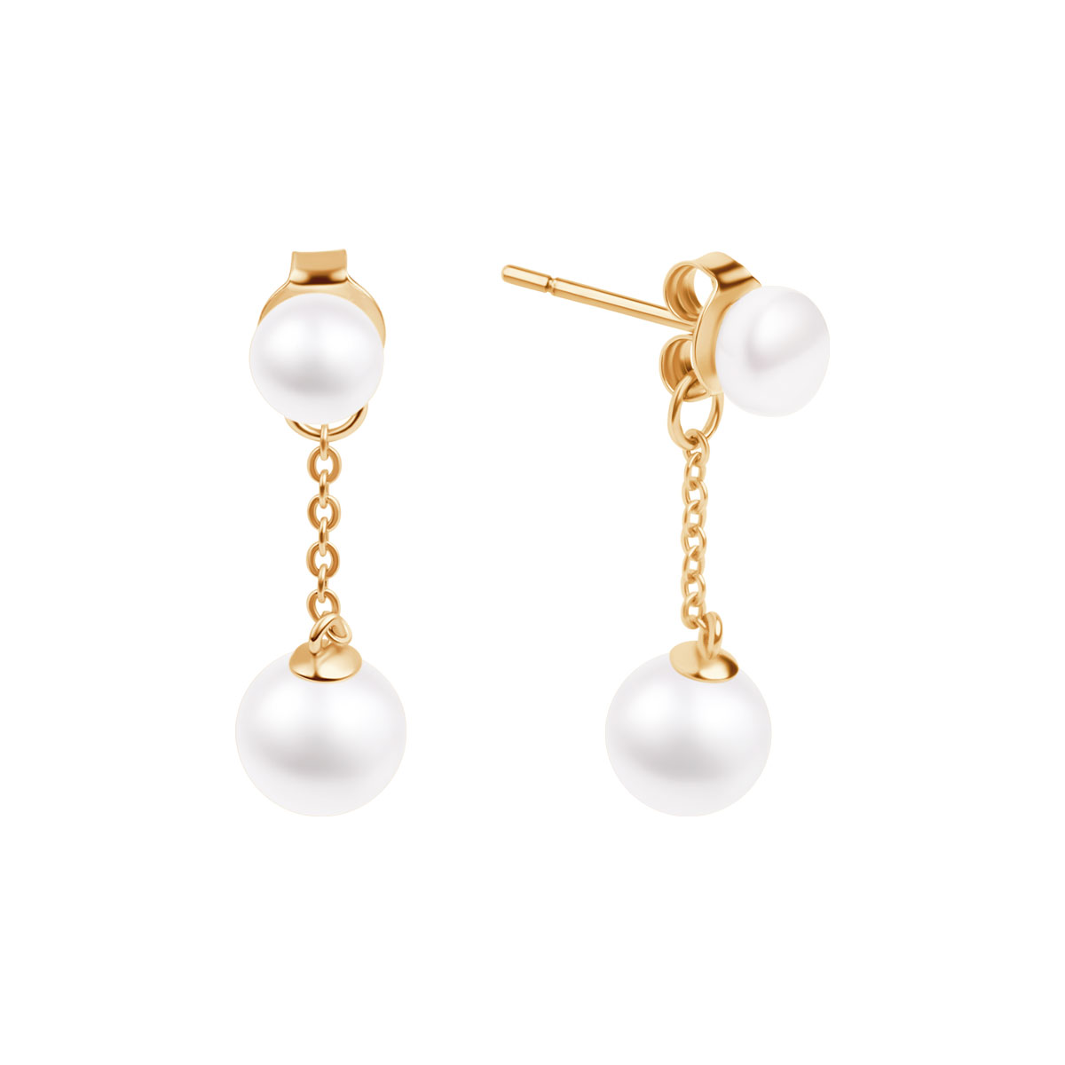 KOL PODWIESZANE 5-8MM ZŁOCONE