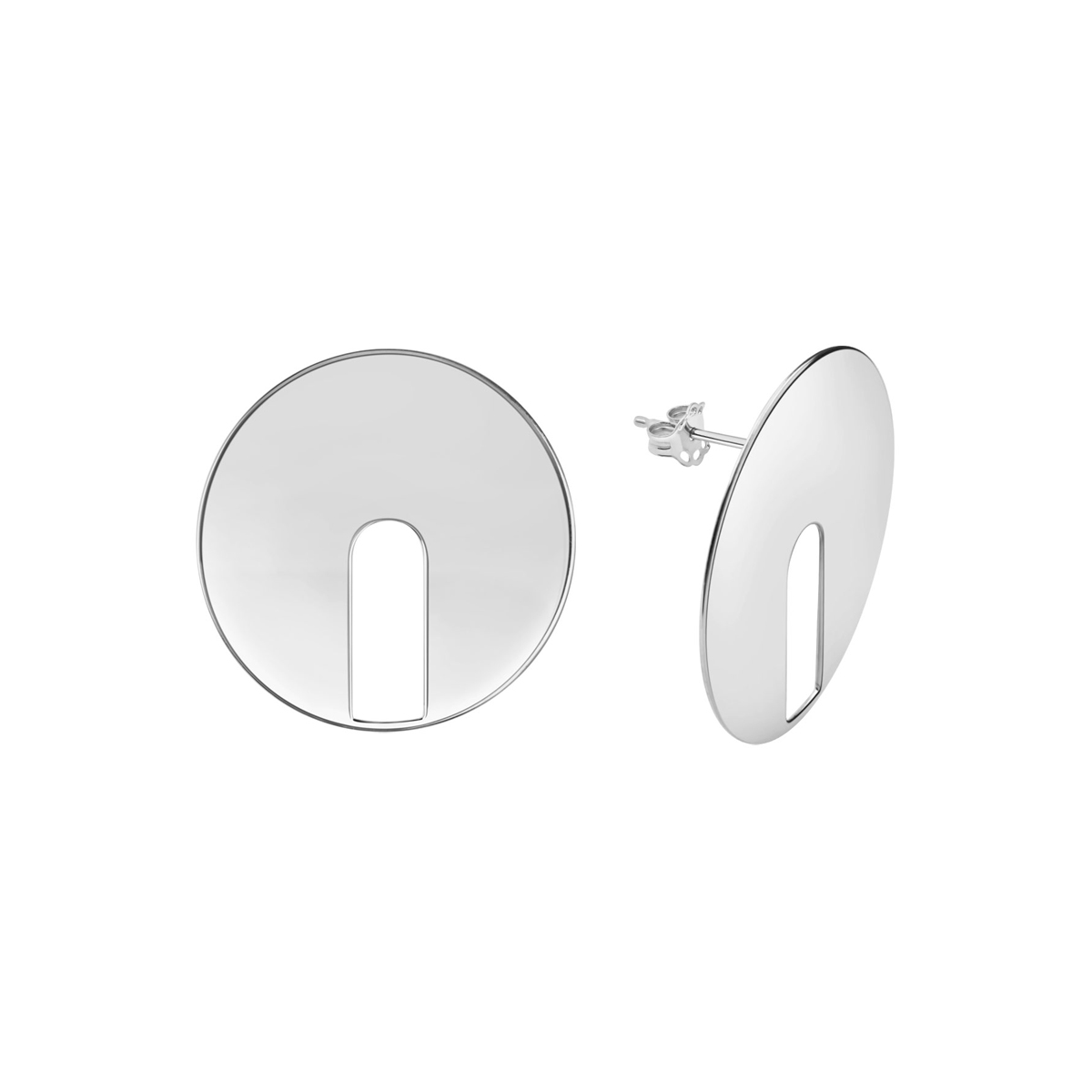 Kolczyki srebrne - koła - Halo