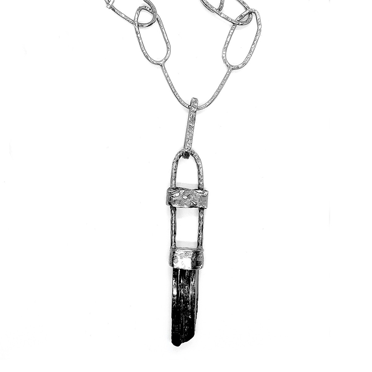 NASZYJNIK TURMALIN CZARNY