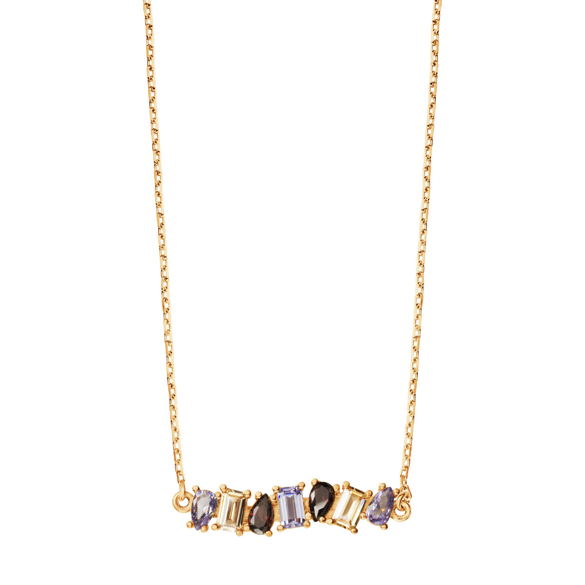 NASZYJNIK ZŁOC CYR MIX 42+5CM